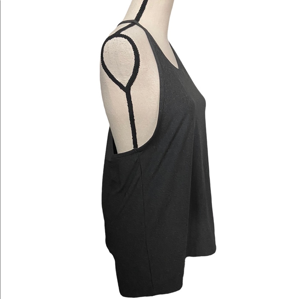 Fabletics Charcoal Grey T Back Workout Tank Size … - image 2